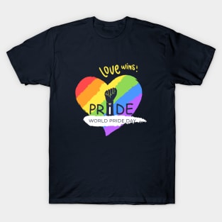 Love Wins World Pride day T-Shirt